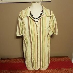 Liz & Me 4X Striped Shirt 30/32